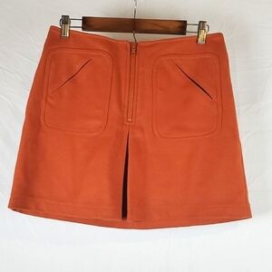 Gap Rust Orange‎ Wool Mini Skirt